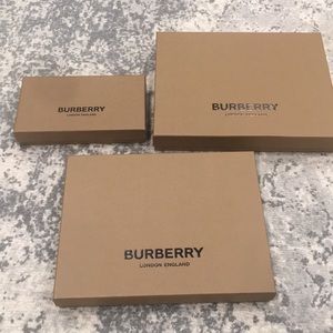 Three Burberry boxes